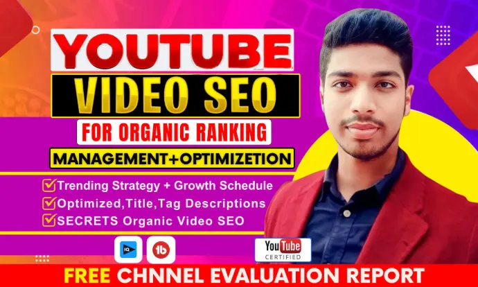 best youtube video SEO expert, organic channel promotion growth manager best youtube video SEO expert, organic channel promotion growth manager